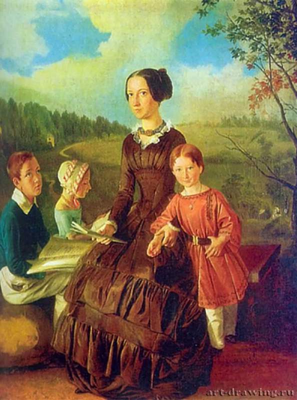 Семейный портрет. 1854 - МаслоРоссия